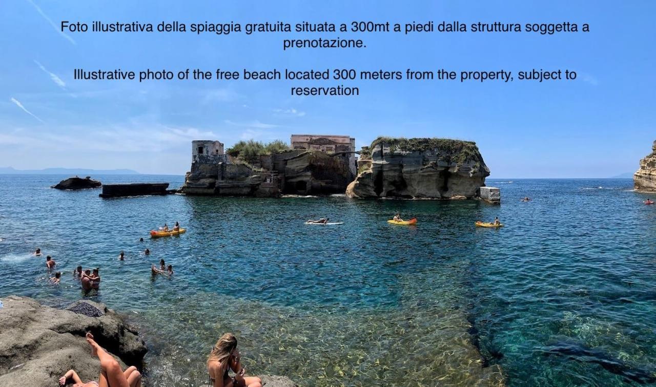 ナポリ Gaiola Sea House Posillipoヴィラ エクステリア 写真