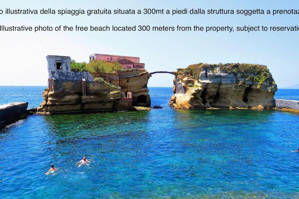 ナポリ Gaiola Sea House Posillipoヴィラ エクステリア 写真